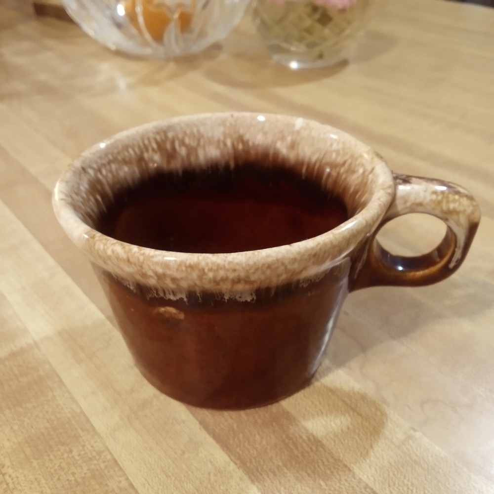 Vintage Brown Ceramic Mug